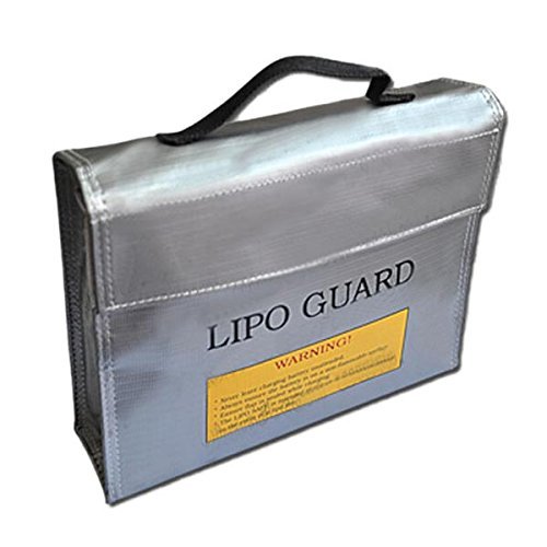 Bestmaple Fireproof Explosionproof Lipo Safe Bag for Charging and Lipo Battery Storage (240x180x65mm)