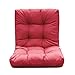 QILLOWAY Outdoor Seat/Back Chair Cushion Tufted Pillow, Spring/Summer Seasonal Replacement Cushions. (RED)