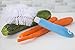 Fox Run Vegetable Brush, Plastic, White and Blue
