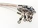 Tackle Crafters Stainless Steel Fishing Leaders - Pack of 12 Wire Leaders for Fishing Saltwater, Fishing Wire Leader, Steel Leader - Fishing Leaders with Swivels