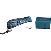 BOSCH GOP12V-28N 12V Max EC Brushless Starlock Oscillating Multi-Tool Bare Tool, Cordless, Variable Speed, with (1) 1-1/4 In.