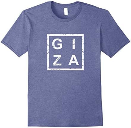 Mens Stylish Giza Egypt T-Shirt Medium Heather Blue
