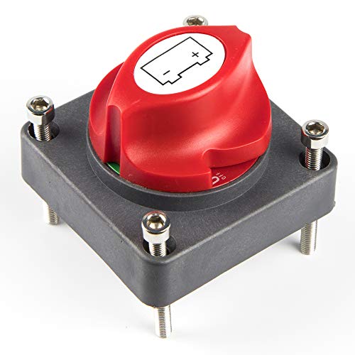 Battery Disconnect Switch Master Isolator Switches for Small Yacht Marine Boat RV Car ATV Vehicles - Thumbnail 4
