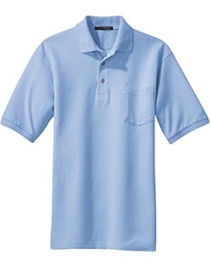 Pique Knit Polo with Pocket