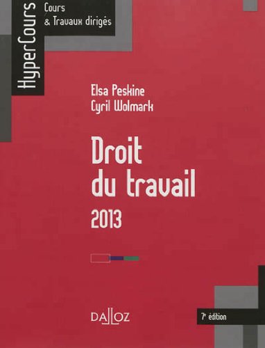 droit du travail 2013 - 7e edition by (Paperback)