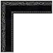 ArtToFrames 11x14 Frame, Wood Picture Frame 11 x 14 Inch Poster Frame | Black Engraved Edges | Custom Poster Frame with Regular Glass & Backing | Elegant Decor for Photos Diplomas Art or Puzzles