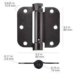 Amazon Basics Self-Closing Door Hinge, 3.5 Inch x