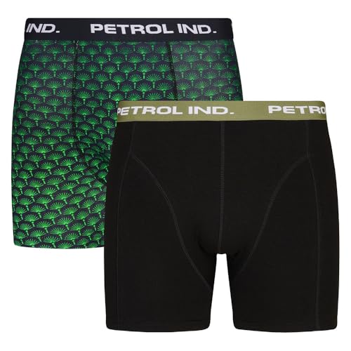 PETROL INDUSTRIES, Men Underwear Boxer 2-Pack, M-1050-BXR211, Black, XXXL