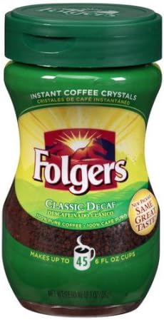 Folgers Classic Decaf Instant Coffee, 3 Ounce (Pack of 3)