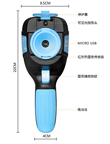 JDUEFD Handheld IR Digital Auflösung 220 x 160 Wärmebildkamera Detektor Kamera Infrarot Temperatur Erhitzen mit… – Bild 7