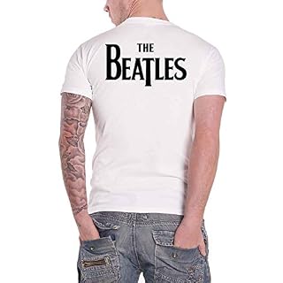 Alternative view of Générique The Beatles T Shirt Classic Drop T Band Logo Back Print Nouveau Officiel Homme