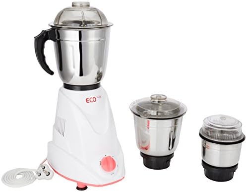 SignoraCare Eco Matic SCEM-2921 550-Watt Mixer Grinder with 3 Jars (Cream/Orange)