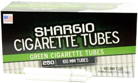 Shargio Cigarette Tubes 250ct Box - Green 100mm Menthol (4 Boxes)