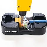 LINKOMM Keystone Jack Punch-Down Termination Palm Holder Stand (Black)