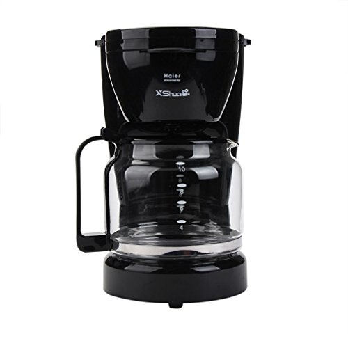 Transer Coffee Maker with Glass Pot Presented By Haier, 10-cup, Black (Black)