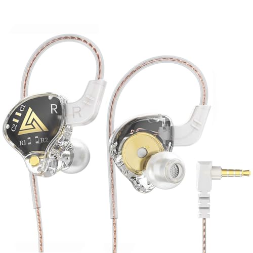 【No delay - 2026 new Model】 Gaming in Ear Monitoring Headphones, Computer Gaming Remote Control with Microphone, Sports Running in Ear Headphones