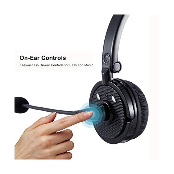 Bluetooth-Headset-with-Mic-RAOPINGX-Wireless-Bluetooth-Headphones-Noise-Cancelling-Earphones-with-Boom-Microphone-On-Ear-Phone-Earpiece-for-Cell-Phones-PC-Office-Customer-Service-Call-Center Bluetooth Headset with Mic, RAOPINGX Wireless Bluetooth Headphones Noise Cancelling Earphones with Boom Microphone On…