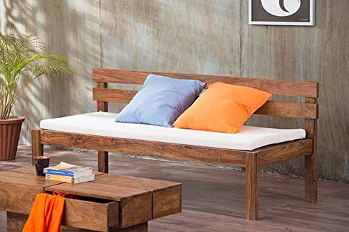 Mp Wood Furniture Solid Sheesham Wood Charlie Sofa Set for Living Room(3+2+1)