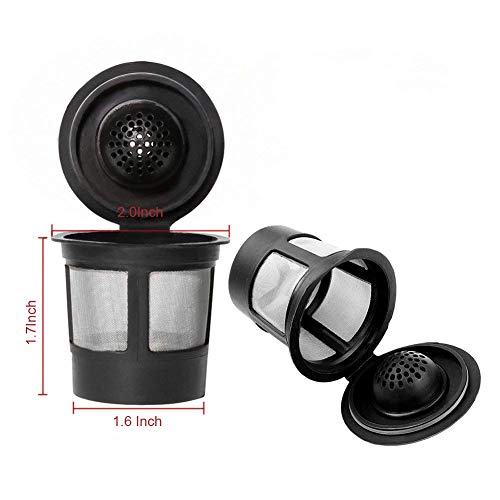 Boxtree 3 Pack Permanent Reusable Coffee Pod Filter with Stainless Mesh for Keurig Brewers