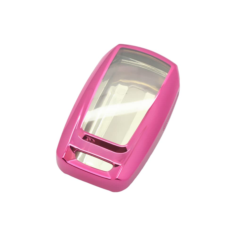 BROVACS Soft TPU Case Shell Cover Protector Holder Compatible with DODGE RAM 2500 3500 4500 5500 1500 Smart Remote Key Fob 3 4 5 6 Button SV9753 Pink