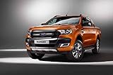 Ford Ranger Wildtrak (2016) Truck Print on 10 Mil Archival Satin Paper Orange Front Side Studio View 18