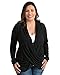 Kindred Bravely Clara Criss Cross Nursing Top | Infinity Cardigan for Breastfeeding (Black, XL-XXL)