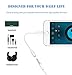 Apple iPhone 7 Audio Adapter iOS 10.3 Buddys - Lightning to 3.5mm Female Headphone Jack Adapter for iPhone 7/iPhone 7 Plus - [2 Pack] (White) [Not compatible with iPhone X/8/8 Plus]