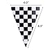 Checkered Race Banner,Race Car Party Flags for Race Theme Birthday Decoration 15 feet