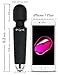 Lyork Wand Massager for Women, Multi Speed Rechargeable Powerful Massager - Black