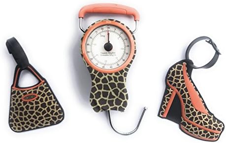 Travel Bundle-3 pc Leopard Design Luggage Scale, Purse &amp; Shoe Luggage Tags