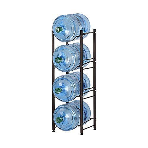 Nandae Water Cooler Jug Rack, 4-Tier Heavy Duty Water Bottle Holder Storage Rack for 5 Gallon Water Dispenser, Save Space