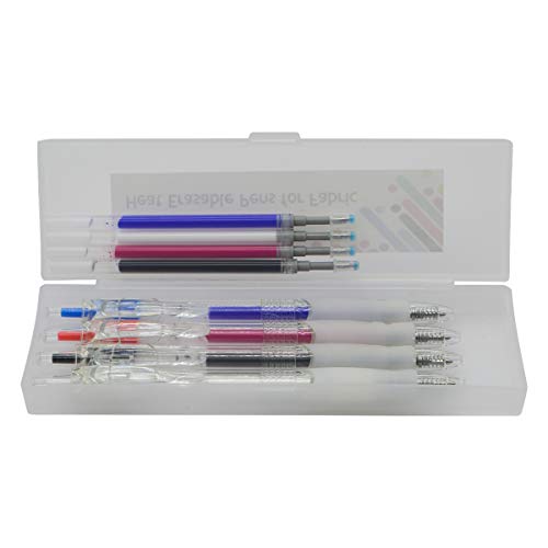 ibotti Retractable Heat Erasable Fabric Marking Pens with 4 Free