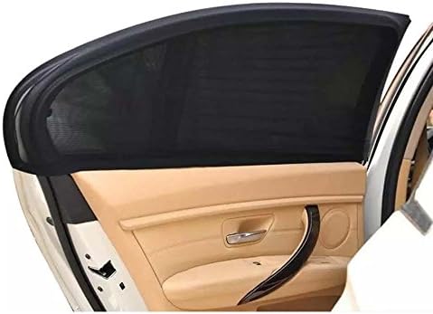 TRSUSA Car Sunshade Curtain UV Protection - 2Pcs Car Window Cover Shield Sun Shade Visor Mesh Solar Mosquito Dust Protection Car-covers New