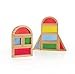 Guidecraft Rainbow Blocks Set - 10 Pcs. Kids Learning & Educational Toys, Stacking Blocks
