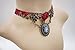 ETERNITY J. Vintage Princess Lolita Lace Victorian Necklace Bracelet Edwardian Vampire Gothic Choker Pendant (Red2)