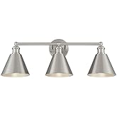 Savoy House 3 Light Bath Vanity in Modern Style-10 Inches Tall and 27 Inches Wide-Brushed Nickel Finish