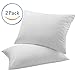 Deluxe Home Gel Fiber Queen Pillow 2 Pack - Hypoallergenic, Extra Plush Down Alternative Bed Pillows - .4 Micro Denier Fill with Microfiber Fabric Shell - Crafted in USA (Extra Soft Value 2-Pack)