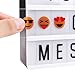 Light Box LED Sign Complete Message Board Set | 265 Tiles of Letters, Numbers & Emojis | Wall Mount | USB or Battery Powered | Giftable For All Ages | Gift Wrap Available