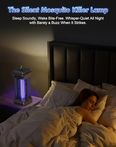 Regevo Electric Insect Killer, 6 W 1000 V UV Light Mosquito Lamp - Energy Saving, Environmentally Friendly, Quiet and Safe, for Bedroom, Living Areas and Indoor Use