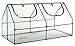 OGrow Ultra Deluxe Compact Outdoor Seed Starter Greenhouse Cloche, Clear