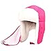 YING LAN Winter Boy Trooper Hat Outdoor Warm Girls Ski Cap Windproof Ear Flaps Hats for Kids Rose Red
