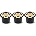 i Cafilas Reusable Capsules Refillable Coffee Capsule Filter Compatible With Nespresso coffee machines with Coffee Spoon brush (Gold)