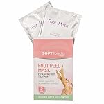 Soft Touch Foot Peel Mask, Exfoliating Callus Remover (2 Pairs per Box)