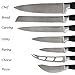 Stainless Steel Knife Set with Block - 13 Kitchen Knives Set Chef Knife Set with Knife Sharpener, 6 Steak Knives, Bonus Peeler Scissors Cheese Pizza Knife & Acrylic Stand - Best Cutlery Set Gift