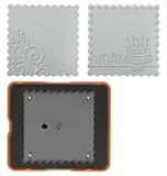 Fiskars 100810-1001 Scalloped Square Design Set, Complex Pattern, Medium