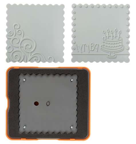 Fiskars 100810-1001 Scalloped Square Design Set, Complex Pattern, Medium