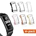 YiJYi Compatible with Fitbit Charge 4/ Charge 3 Screen Protector, Soft Slim Full-Around Protective Case Cover Shield Bumper for Fitbit Charge 4 and Charge 3 /SE(6 Pack)