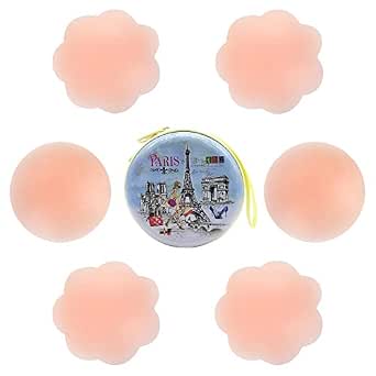 Pezoneras Réutilisables Silicone - 12 Pièces Invisibles Adhésives, Cache-Tétons Pour Robes Dos Nu Et Tenues De Soirée