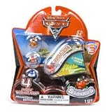 Squinkies Disney Cars 2 Series 3 Bubble Pack Includes 4 Squinkies Ramp