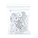 Pandahall 20Sets Chunk Snap Button Base Making Brass Snap Buttons Snap Popper Stud with Clear Glass Cabochons Platinum Clear Button: 18x4mm Tray: 16mm